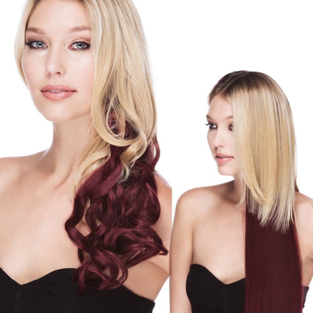 NEW Clip In Hair Extensions- Ombre- Party Colors- - Picture 2 of 8